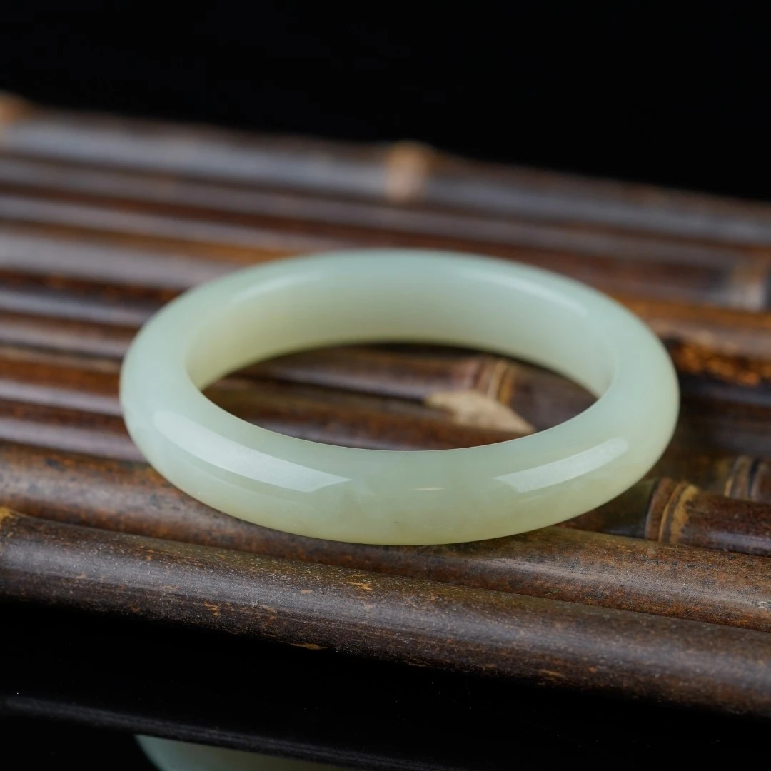 【品质珠宝】格尔木三岔河冰晴水手镯  高端经典时尚百搭天然和田玉