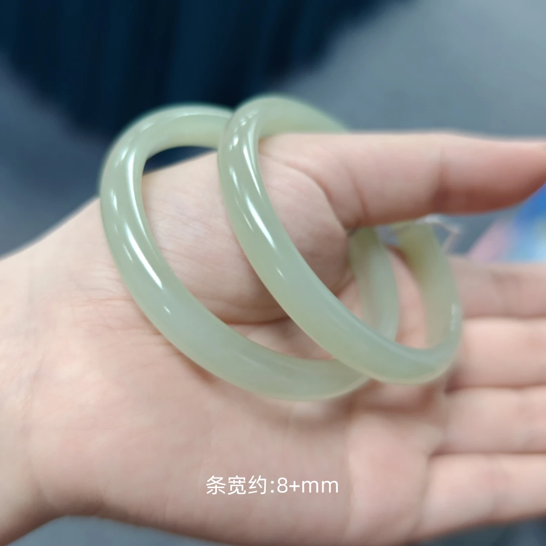 【品质珠宝】冰晴荧光蜂蜜水方条手镯（多样性发一）