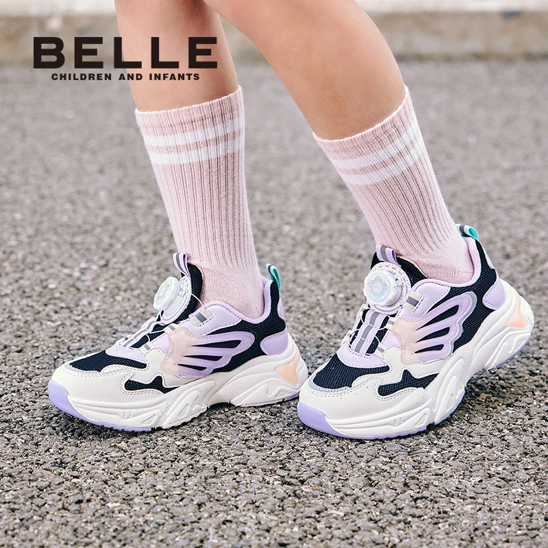 Belle/百丽童鞋休闲运动鞋轻跑鞋2023秋冬童鞋儿童运动童鞋BL3126