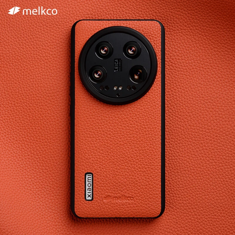 Melkco适用小米14ultra手机壳xiaomi14Ultra真皮保护套高级皮质套
