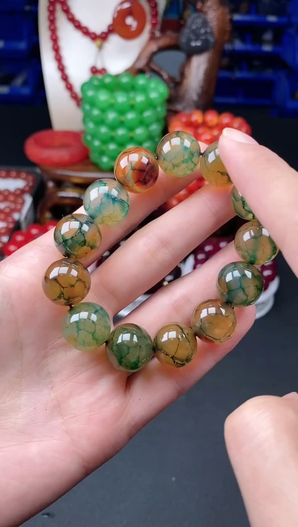 【闪购商品】玛瑙/玉髓手串未镶嵌甘文草卡1.6