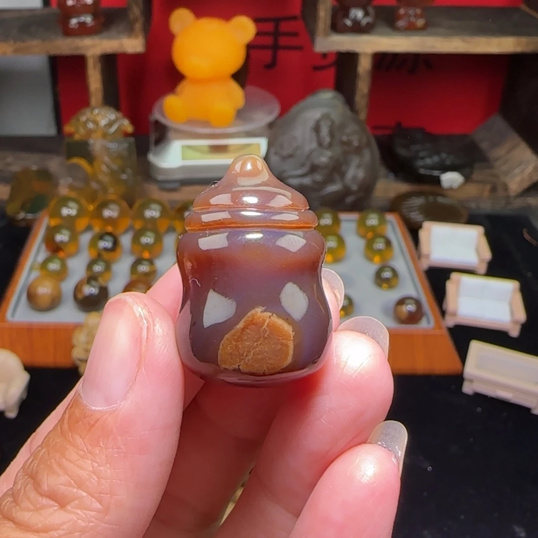 琥珀颈饰未镶嵌缅甸琥珀