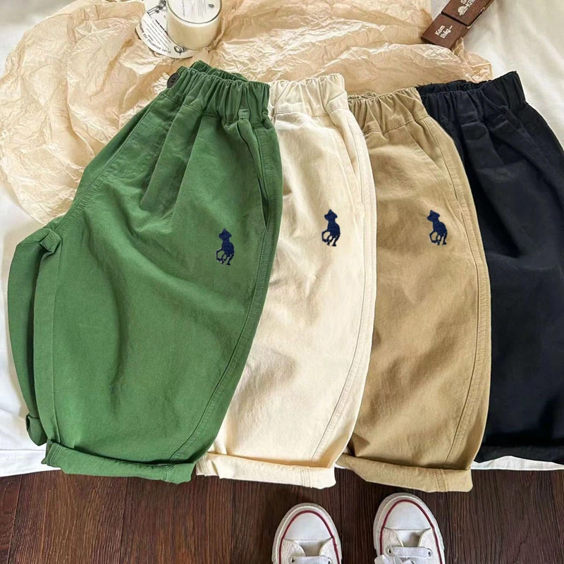 男童休闲裤 秋季新款韩版儿童宽松休闲长裤宝宝纯色洋气裤子潮款