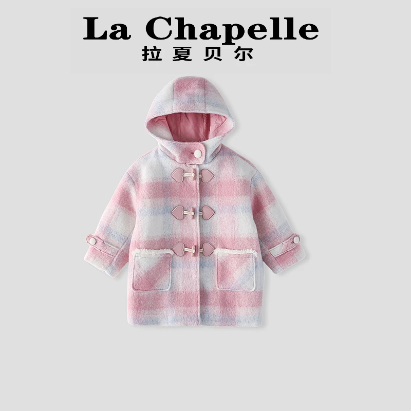 La Chapelle【拉夏贝尔】时尚女童秋冬季新款连帽棉服LA660