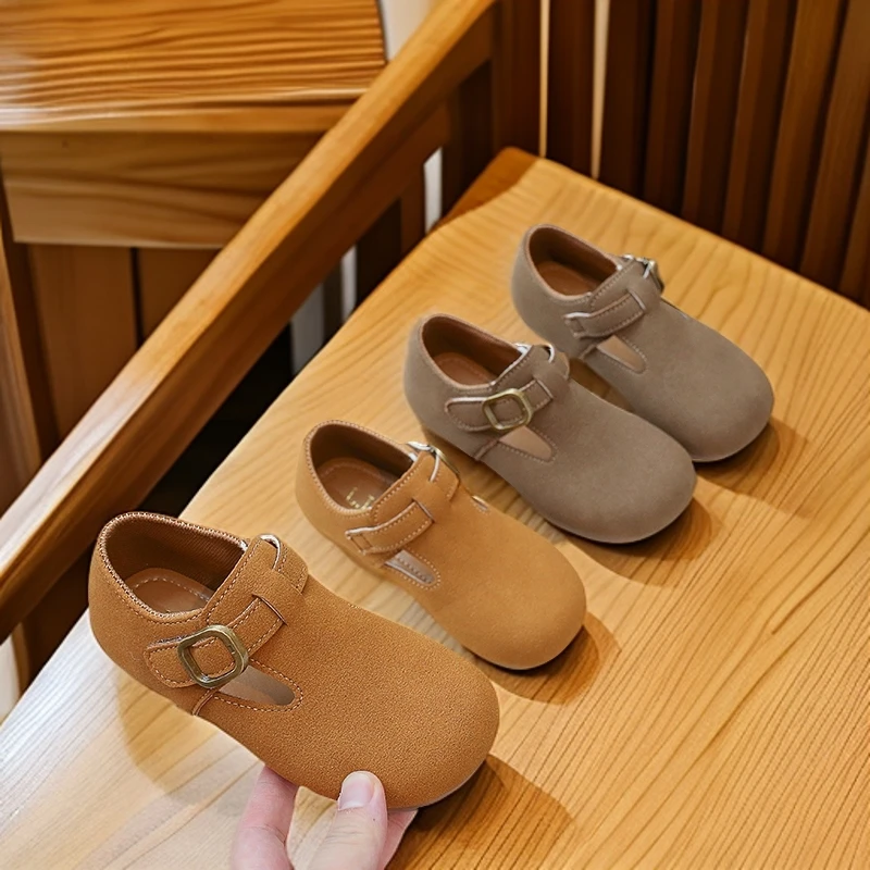 儿童勃肯鞋2024秋季皮鞋女童单鞋男童宝宝豆豆鞋博肯鞋小小童韩版