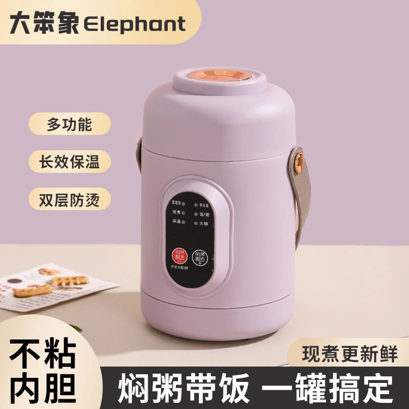 便携式电炖杯多功能电煮锅煮粥煲汤焖饭办公宿舍保温预约小电饭锅