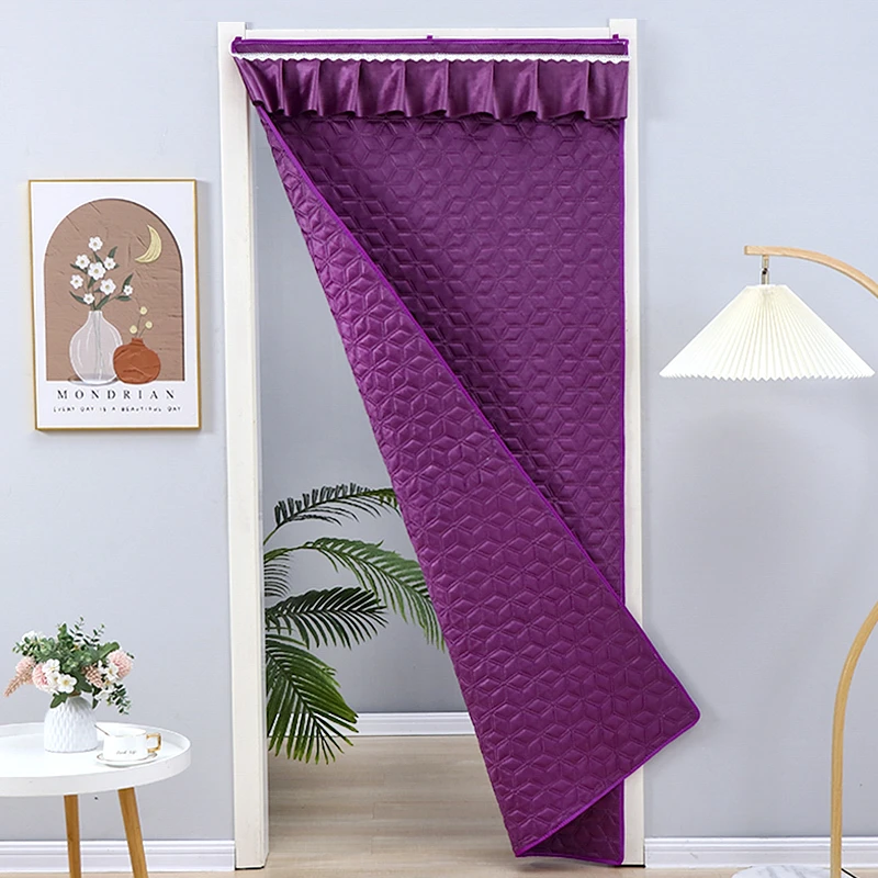 棉门帘卧室客厅防寒保暖双面绒防风秋冬新款隔断隐私帘可定制门帘