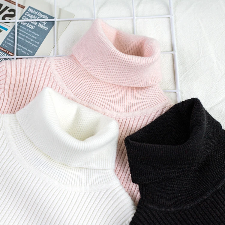 女童毛衣2024新款爆款百搭毛衣加厚高领保暖秋冬套头打底衫针织衫