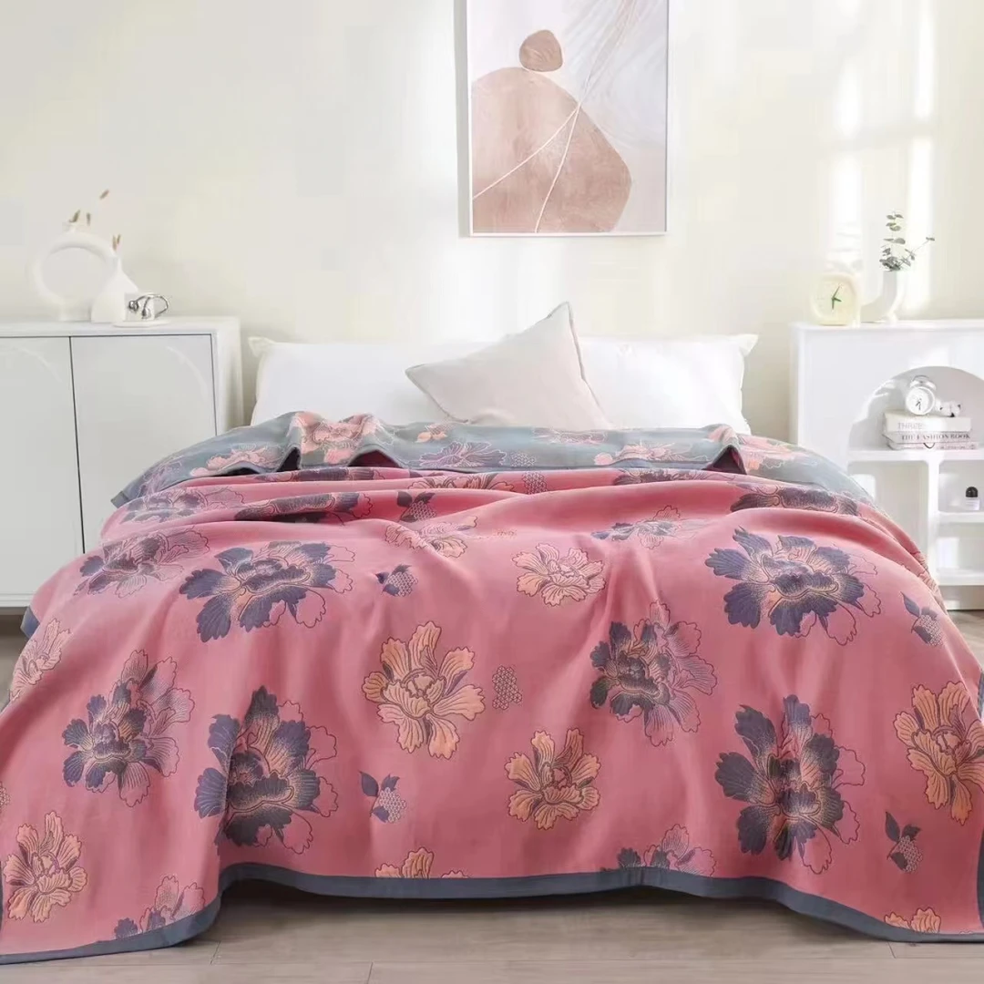 多功能纱布盖毯--芙蓉200*230