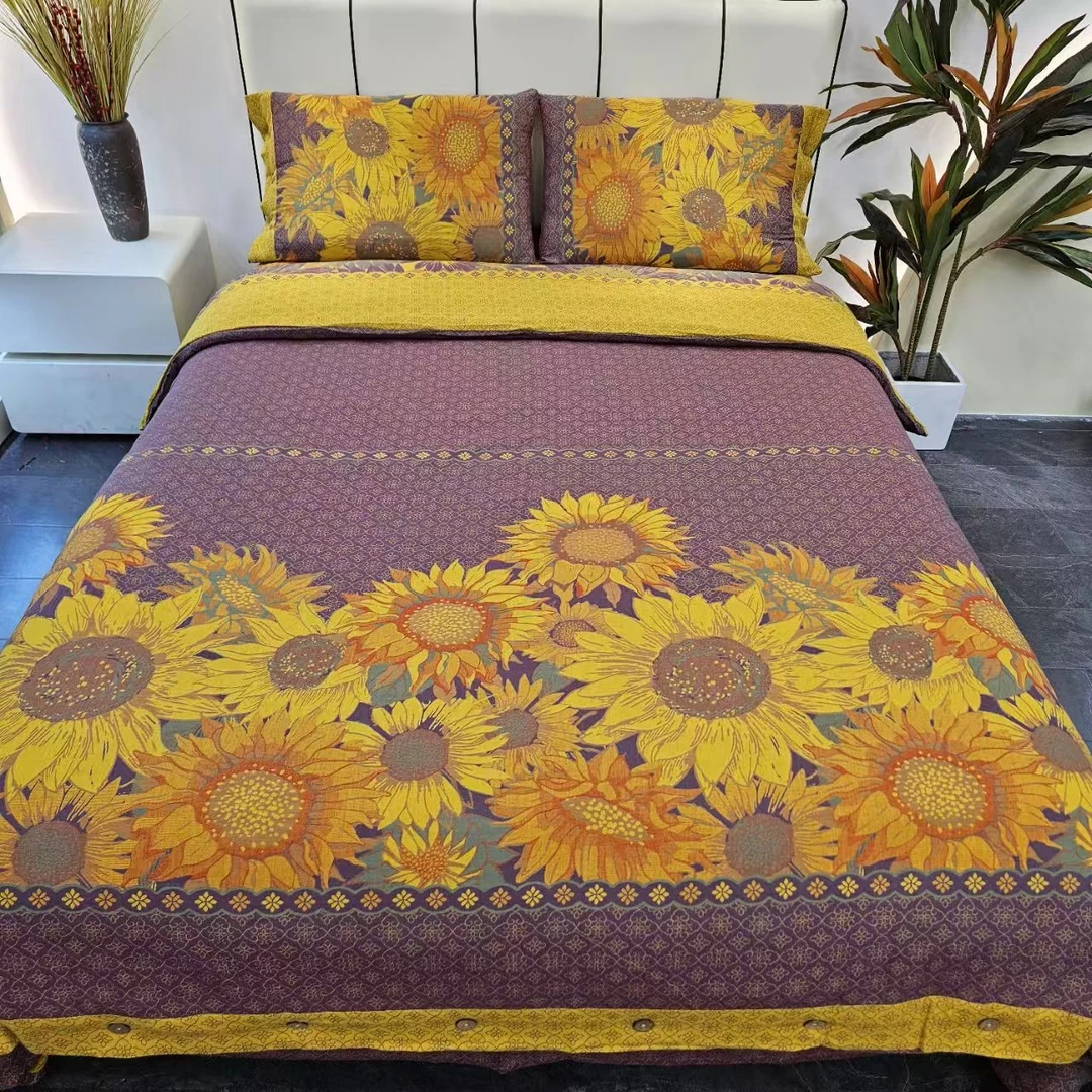 纯棉色织双层纱四件套--欣欣向荣（标准）