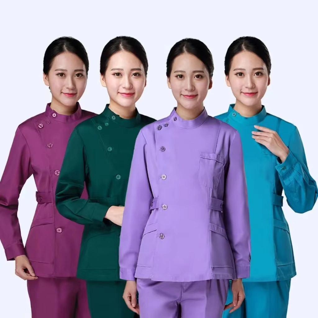 洗手服春夏弹力速干手术室医生上衣套装医护工作服牙科口腔美容服