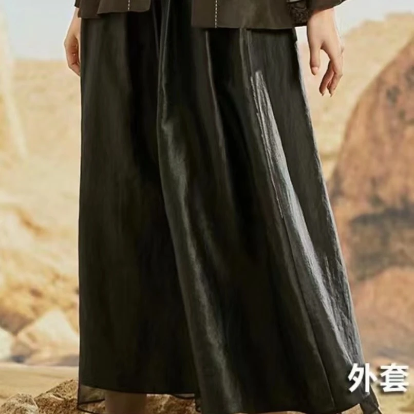 《绒丝丽人》100桑蚕丝香云纱半身裙