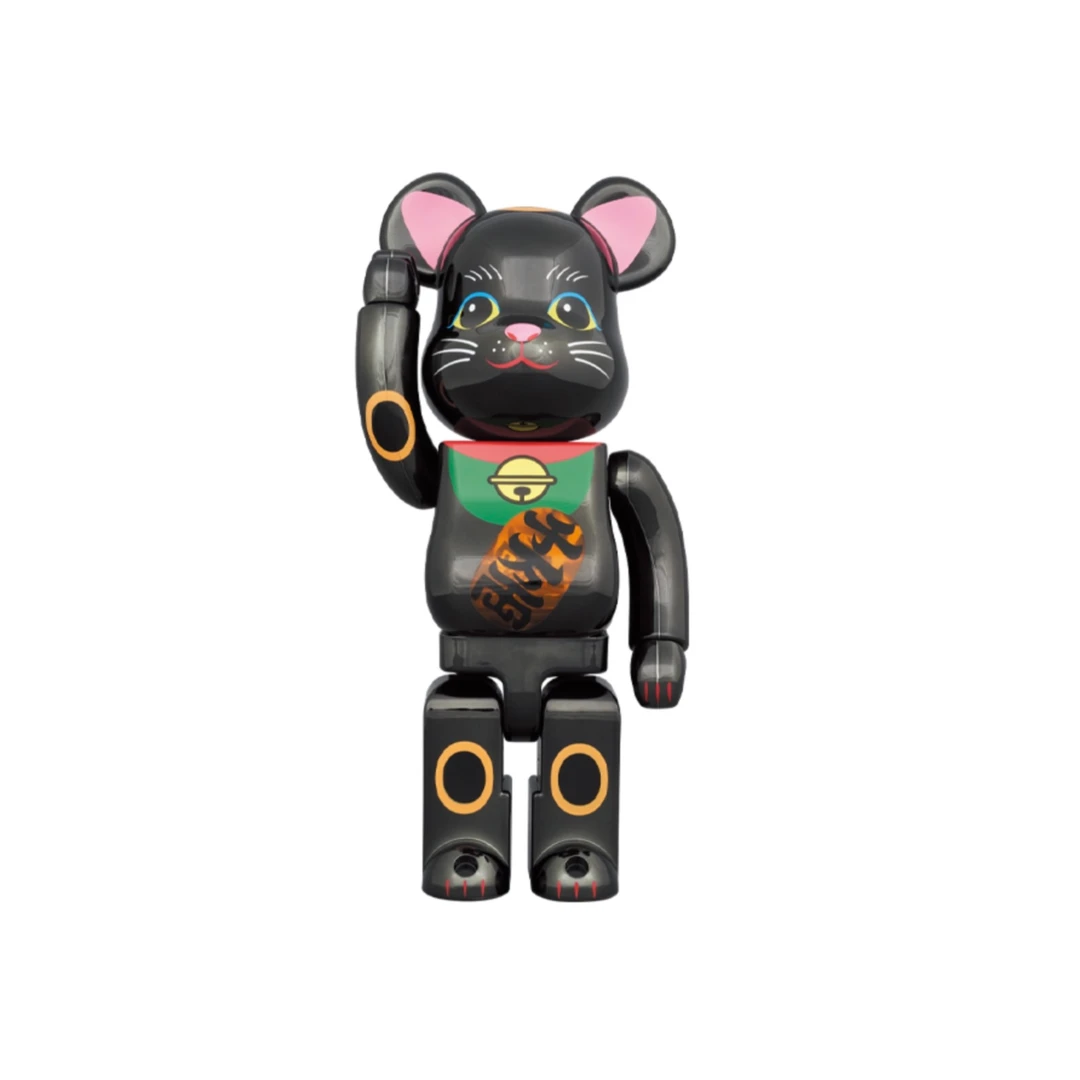 Bearbrick 积木熊 黑色 亮灯招财猫 400%