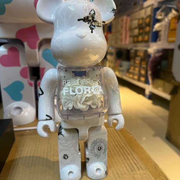 【无盒】Bearbrick 积木熊 白玫瑰 400%