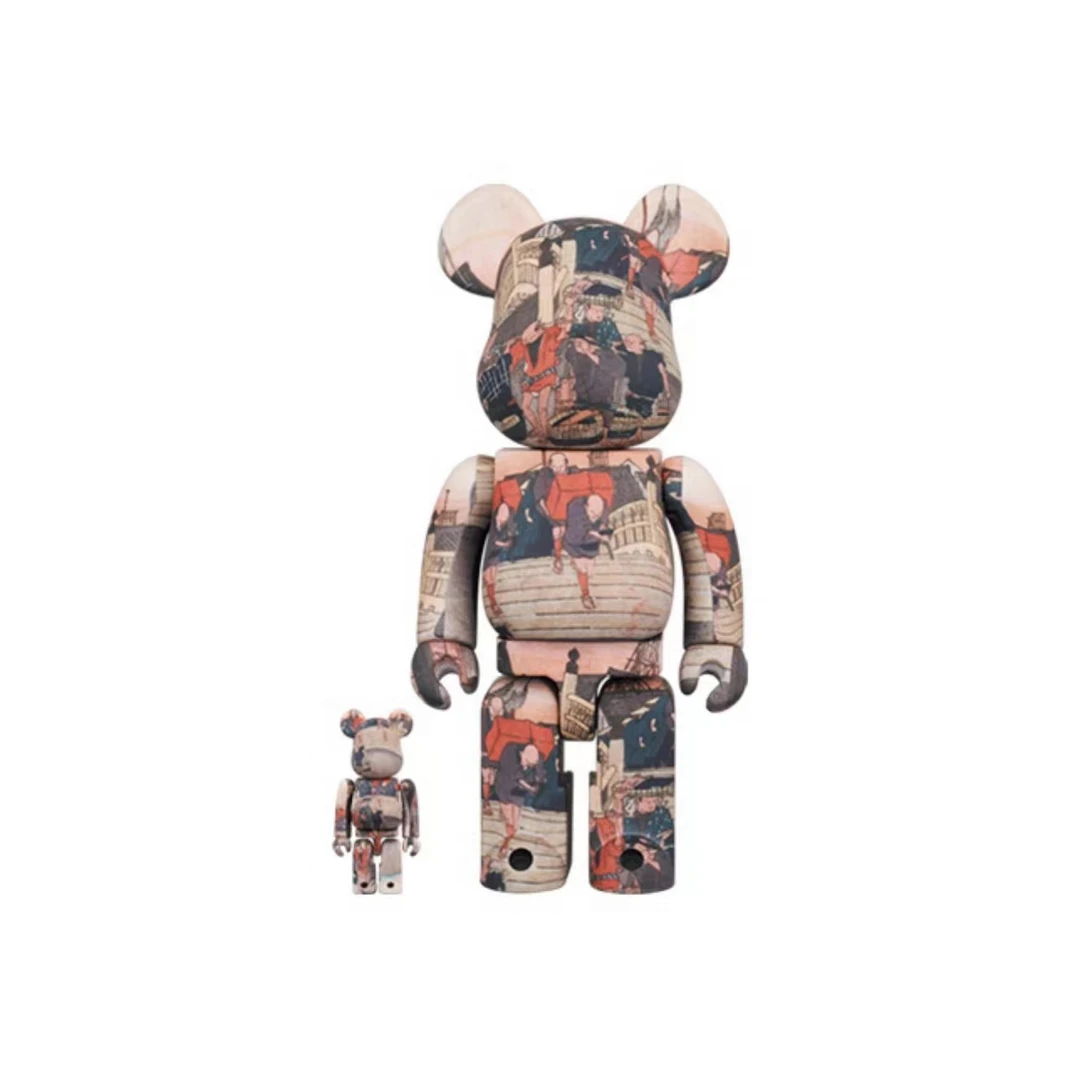 Bearbrick 积木熊 歌川广重 400%+100%