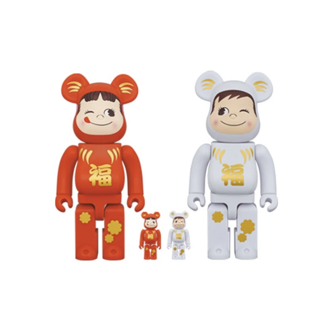 Bearbrick 积木熊 达摩 不二家牛奶妹 400%+100%