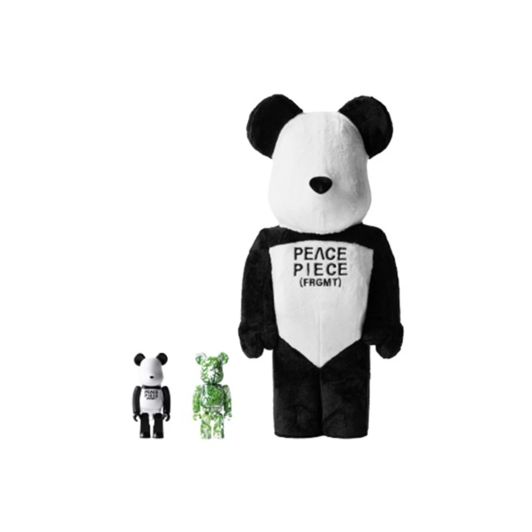 Bearbrick 积木熊 藤原浩 熊猫 400%+100%x2