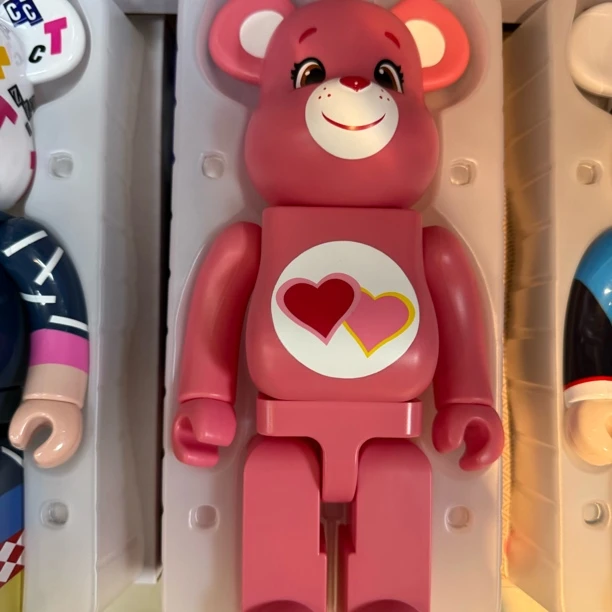 Bearbrick 积木熊 粉色爱心carebear 400%