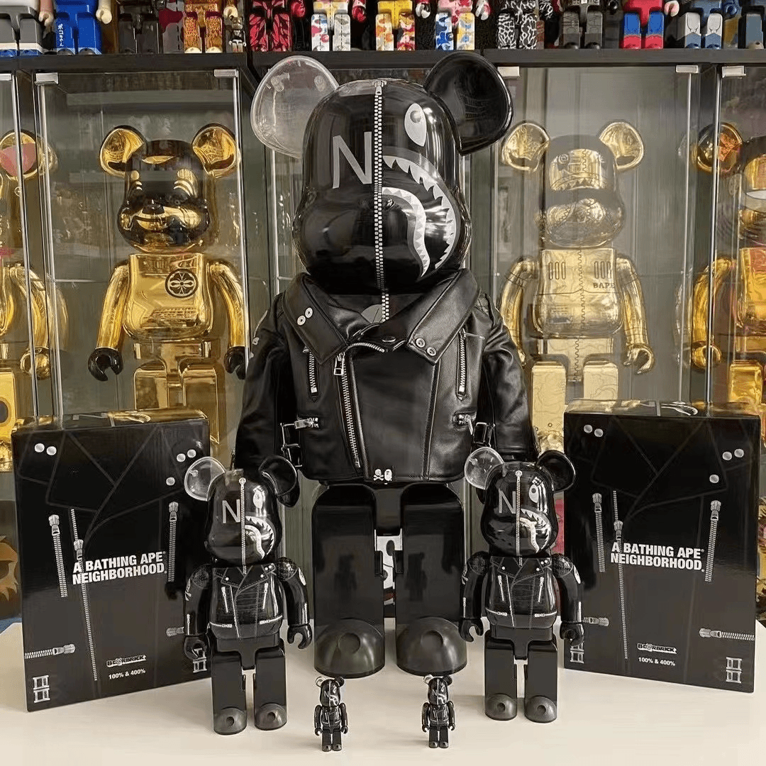 Bearbrick 积木熊 nbhd 皮衣熊王 1000%