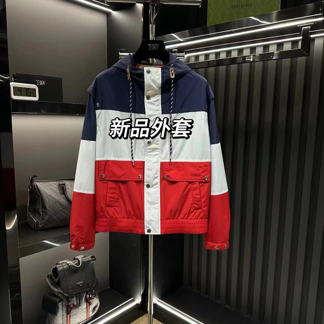 忆【刚子专属】2025年春夏新款时尚潮流百搭拼色外套6858