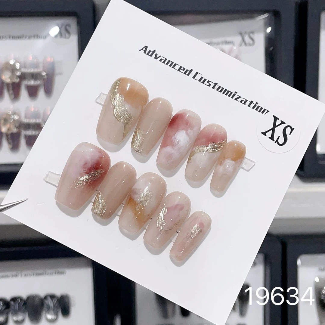 【云夕】2024新款轻奢高级感小众ins百搭精致长款手工穿戴甲