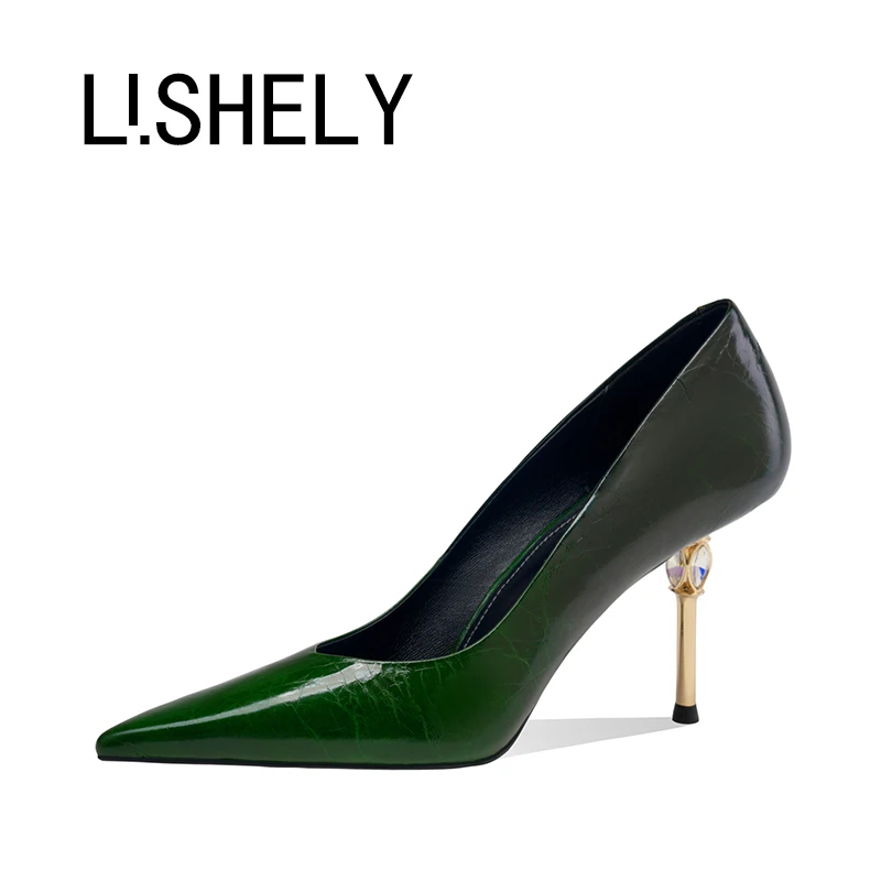 963[布里吉特]8cm尖头浅口高跟鞋轻奢细跟时尚高贵典雅单鞋女单鞋