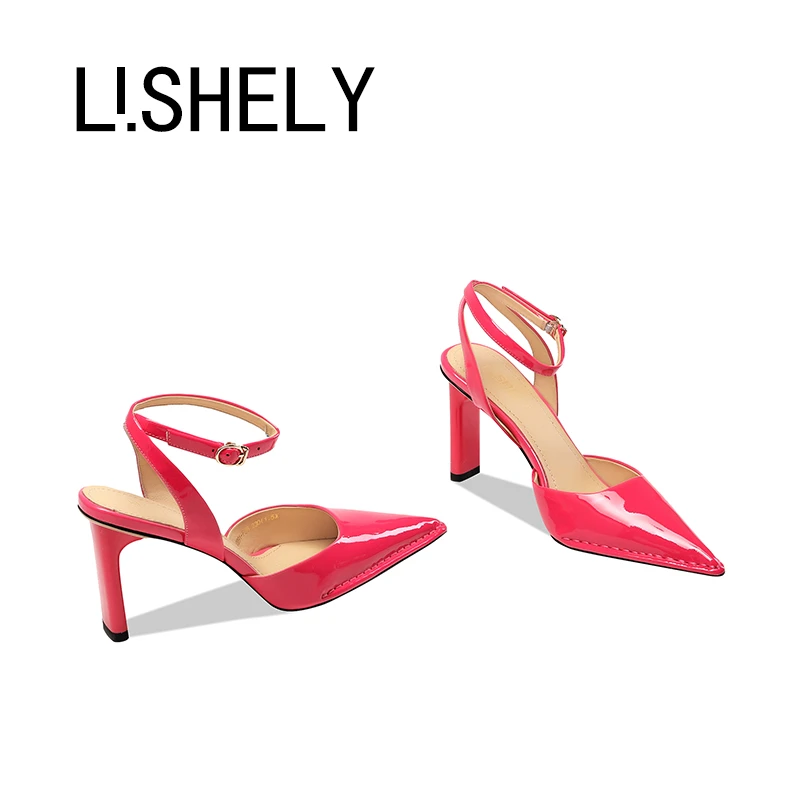 45[蕾蒙之心]2024新款夏季外穿时尚女士细跟夏季中空凉鞋高跟鞋