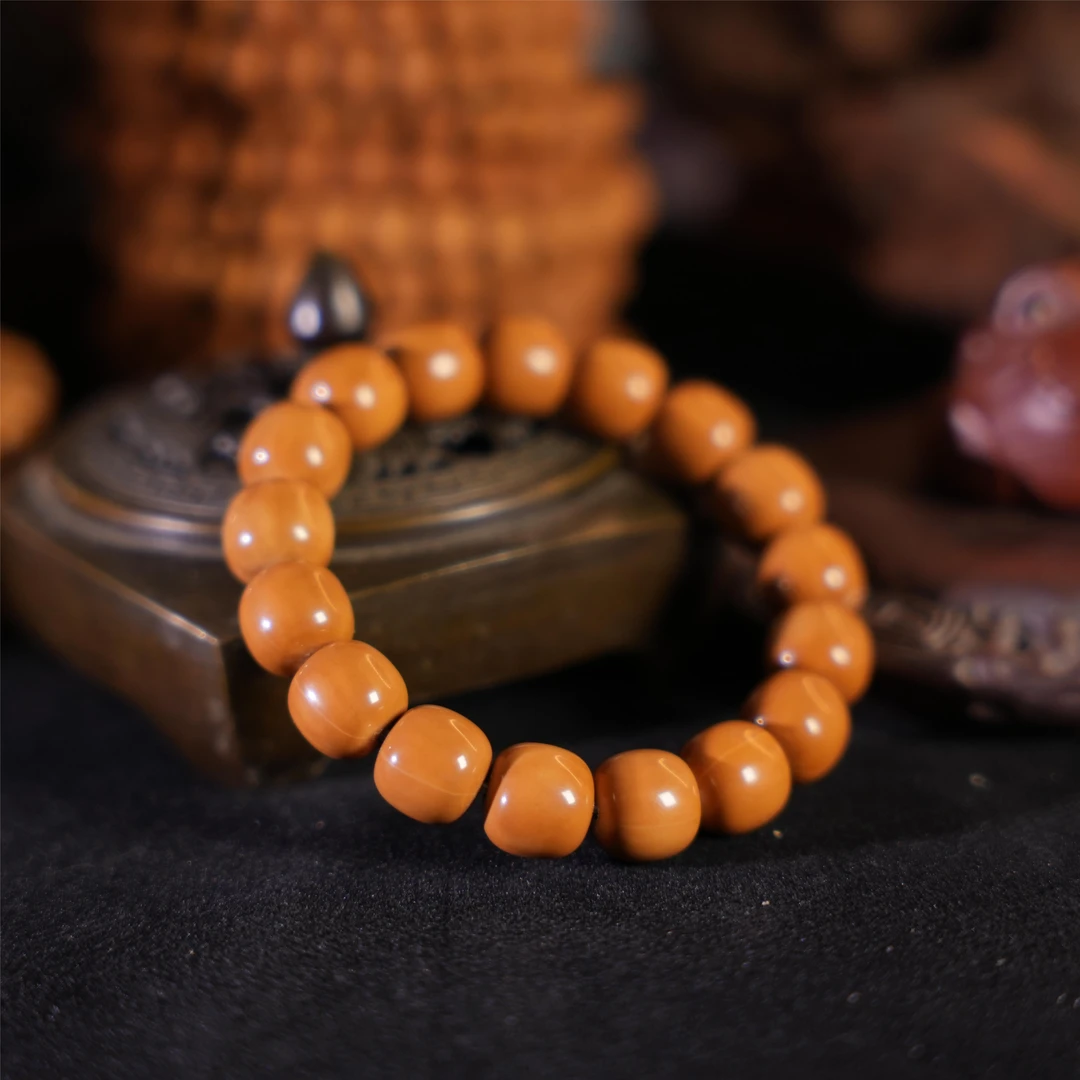 猴头大老型光珠手工万目高抛极限弧归圆龙炎料雕刻猴头手串1