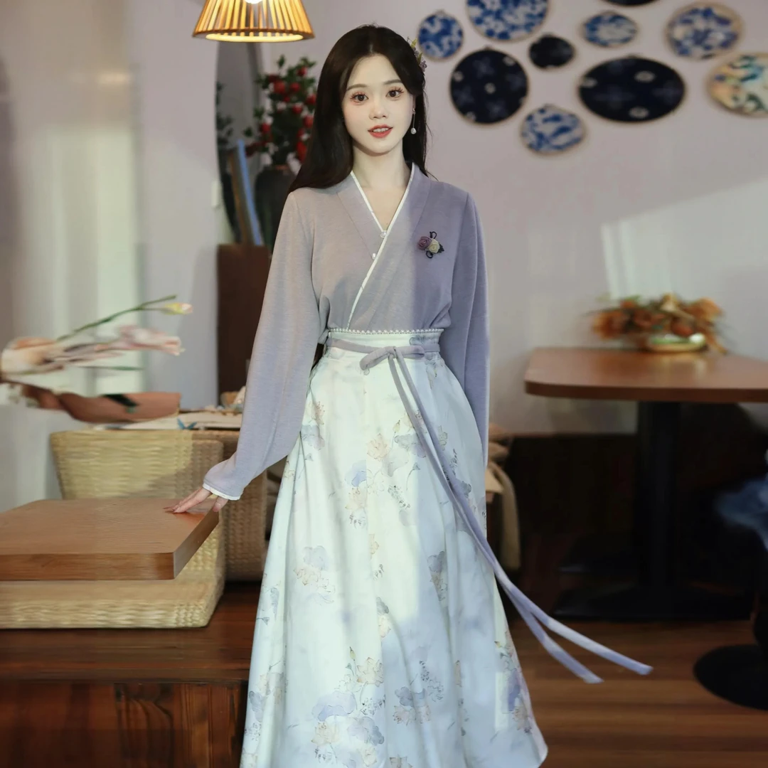 瑶西【风信子】上衣汉服长款春季春款爆款女装新国风女款