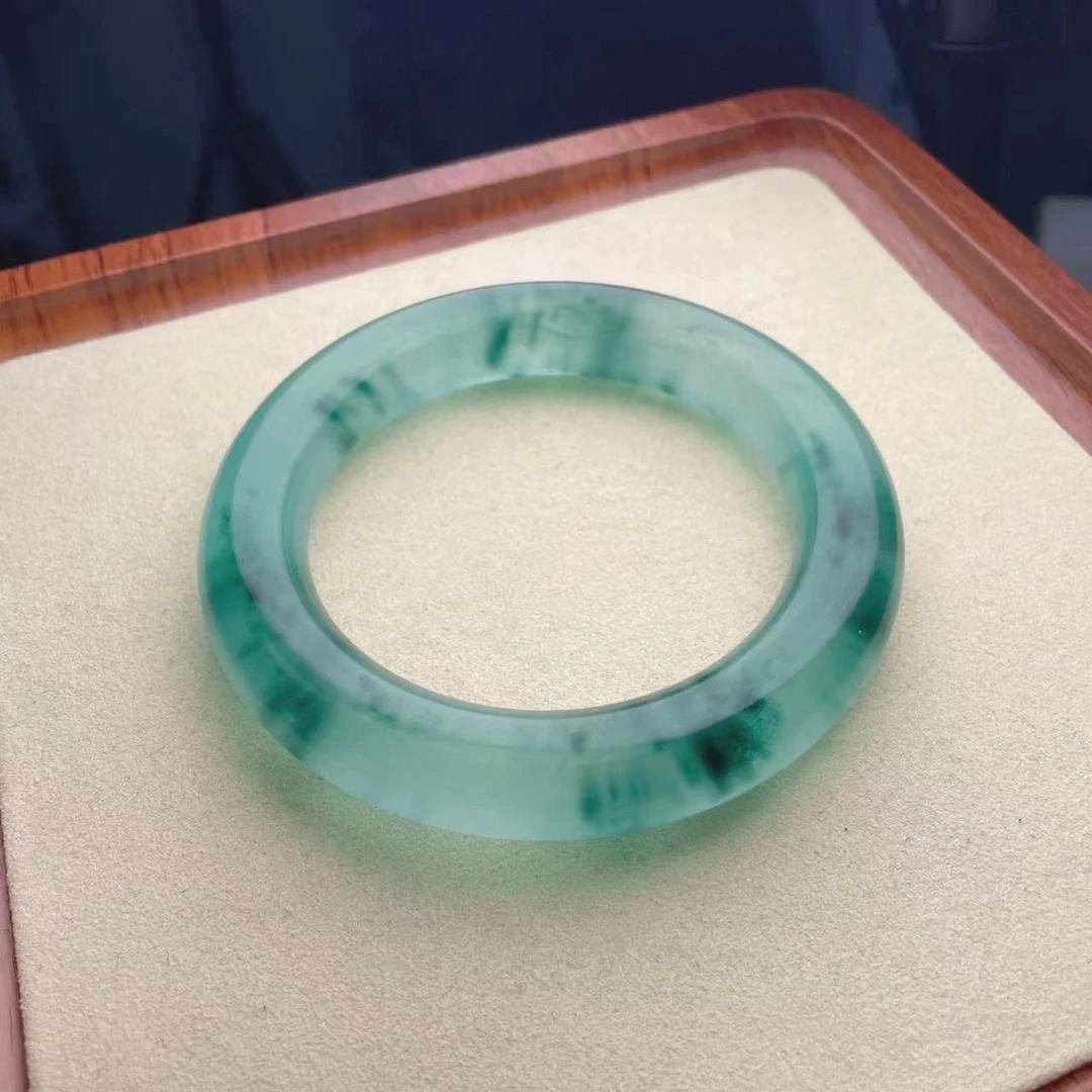 非金属手镯 湖水蓝圆条手镯《多样性发货，发其一》