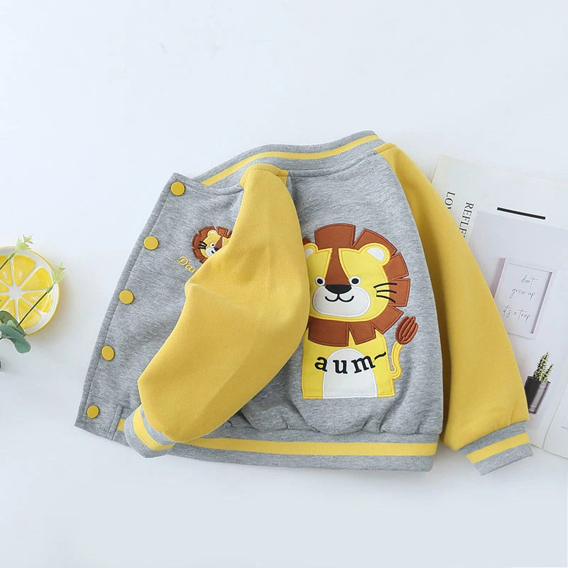 宝宝春秋季外套男童秋装棒球服2023新款儿童加厚夹克小童外穿上衣