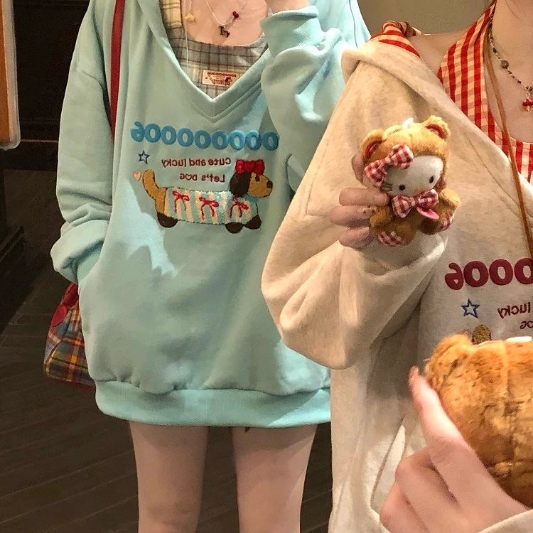 直播间下单备注编号和身高体重时尚休闲不规则服装韩版长袖连帽