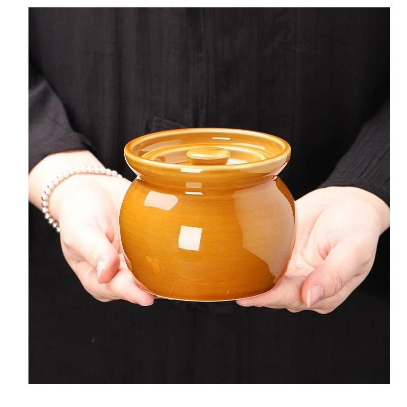 【加厚款】耐高温瓦罐炖盅煨汤罐陶瓷隔水炖家用小吃炖煮大容量砂锅