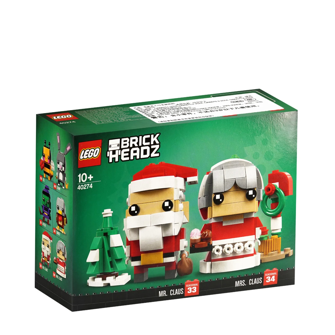 LEGO/乐高积木40274圣诞老人与圣诞奶奶1盒成人积木玩具