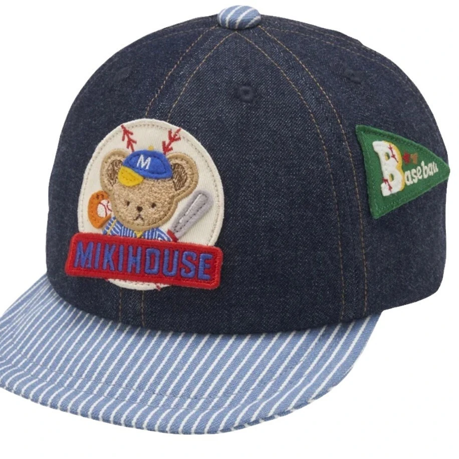 刺绣棒球帽儿童牛仔秋冬款男童帅气鸭舌帽