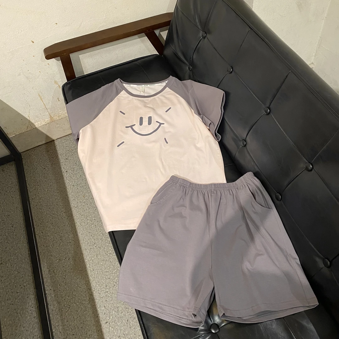 【2024新款】短袖短裤家居服两件套女夏款2706F