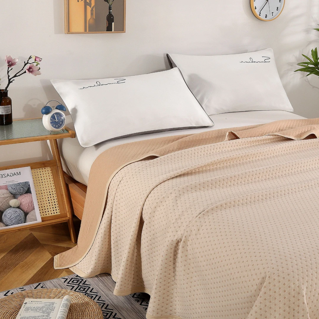 新疆彩棉无漂染保暖新生儿床单婴幼儿1.5米床床盖被子午睡四季A类