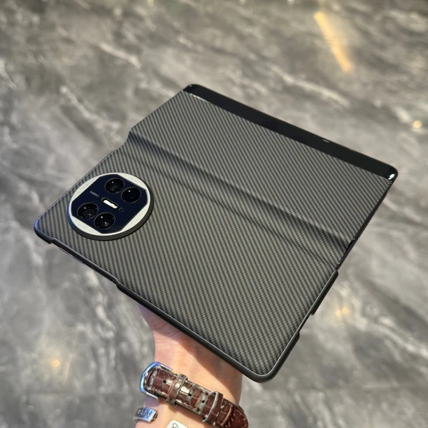 适用华为Matex5折叠屏凯夫拉翻盖超薄保护壳Matex3上机秒变x5皮套