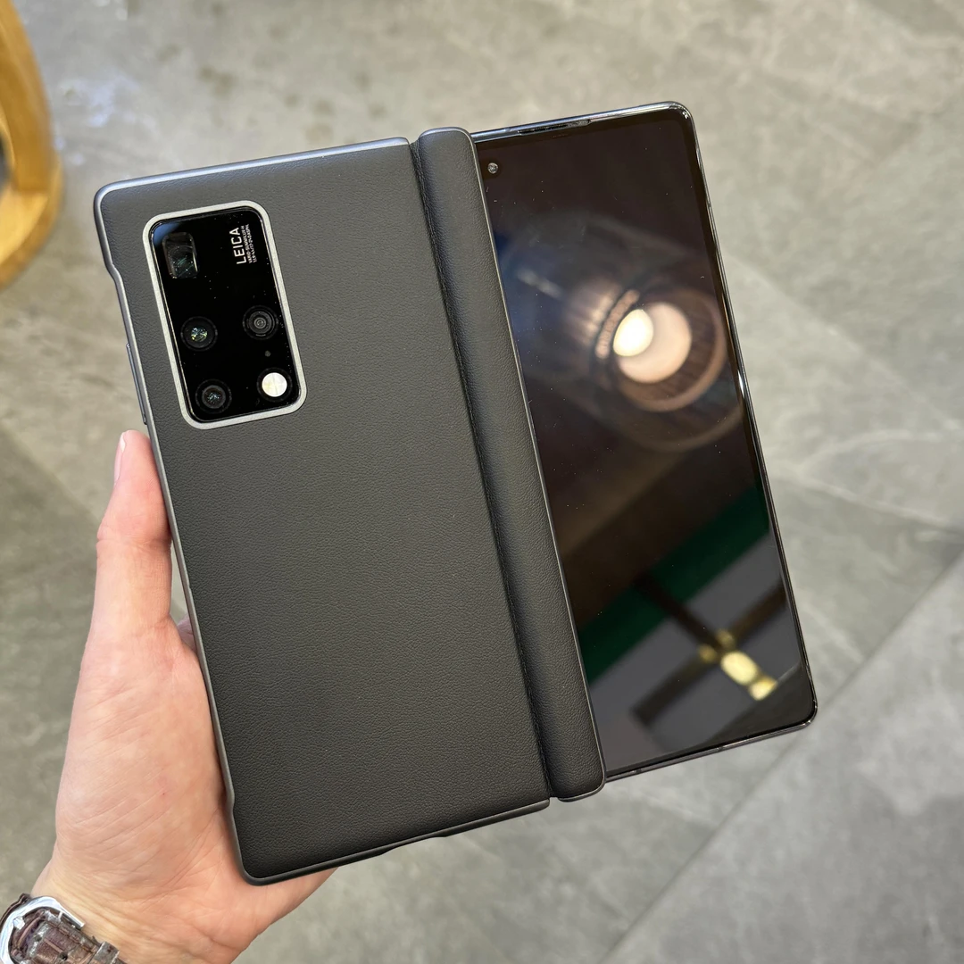 适用华为Matex2折叠屏素皮中轴全包手机壳X2典藏版超薄真皮手机套