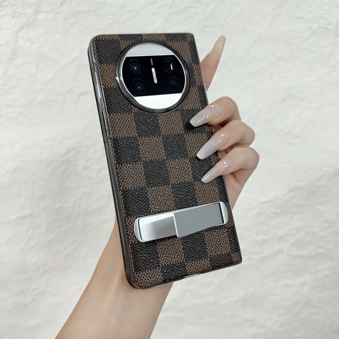 华为matex5素皮支架保护壳matex3超薄防摔保护套高级感小众高端壳