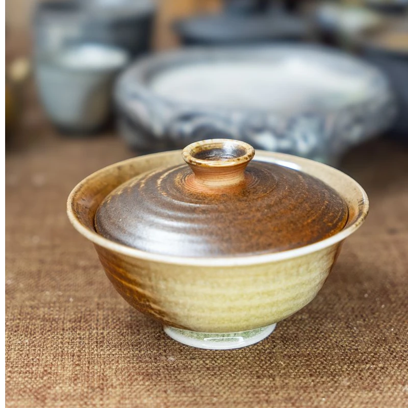 景德镇柴烧裸烧陶瓷茶杯公道杯茶壶盖碗
