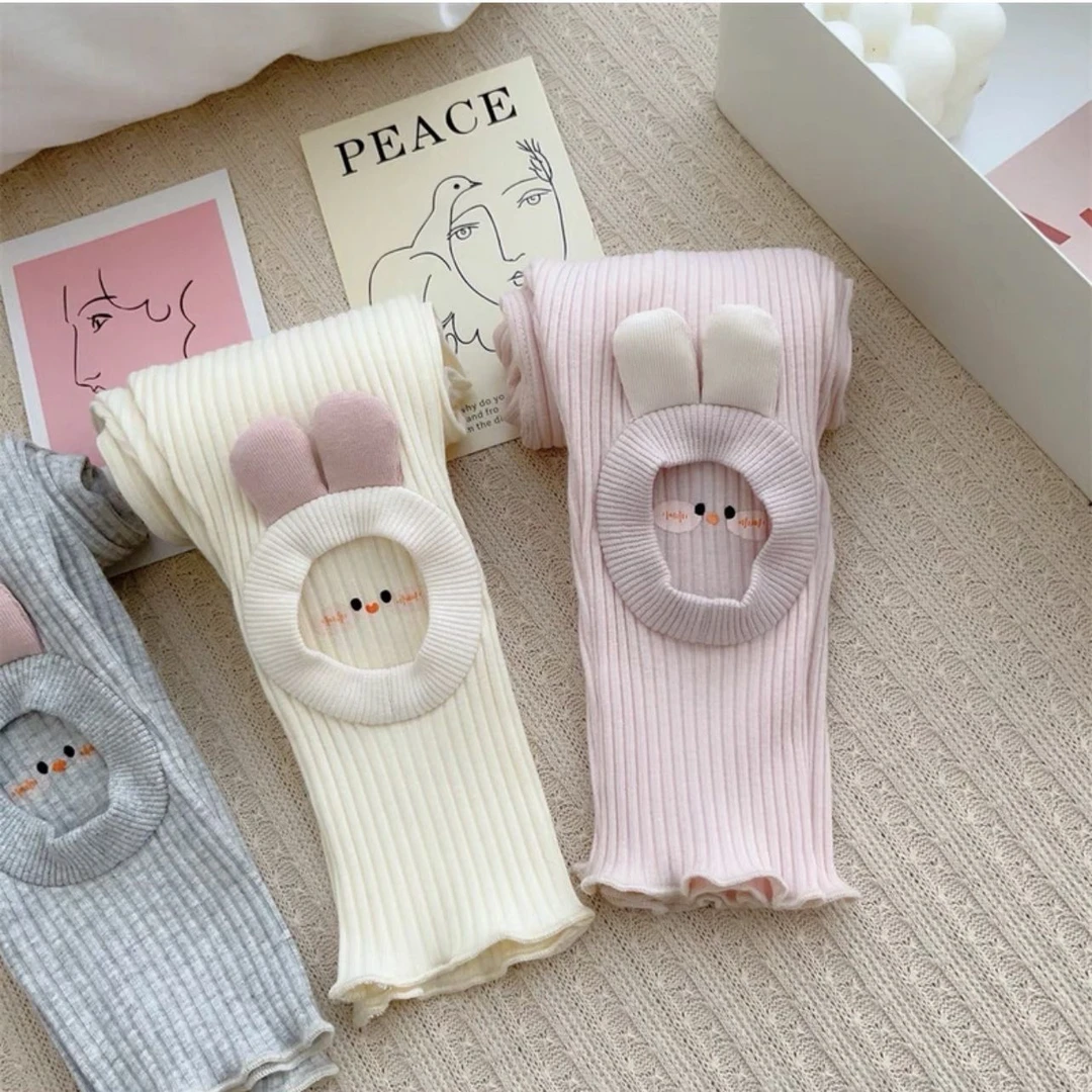 小童打底裤2024春秋季新款婴儿弹力棉质修身裤女童洋气卡通宝宝裤