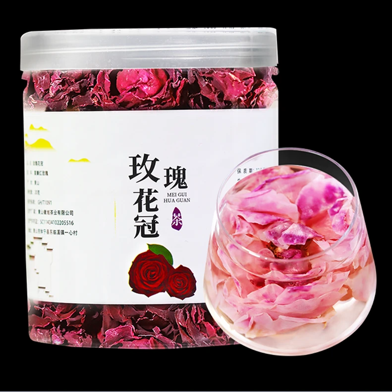 墨红玫瑰花冠20克/罐大红玫瑰花茶A