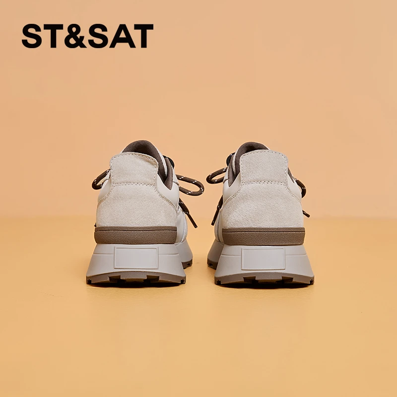 星期六复古德训鞋女2024新款冬季透气超火百搭老爹鞋运动休闲鞋女