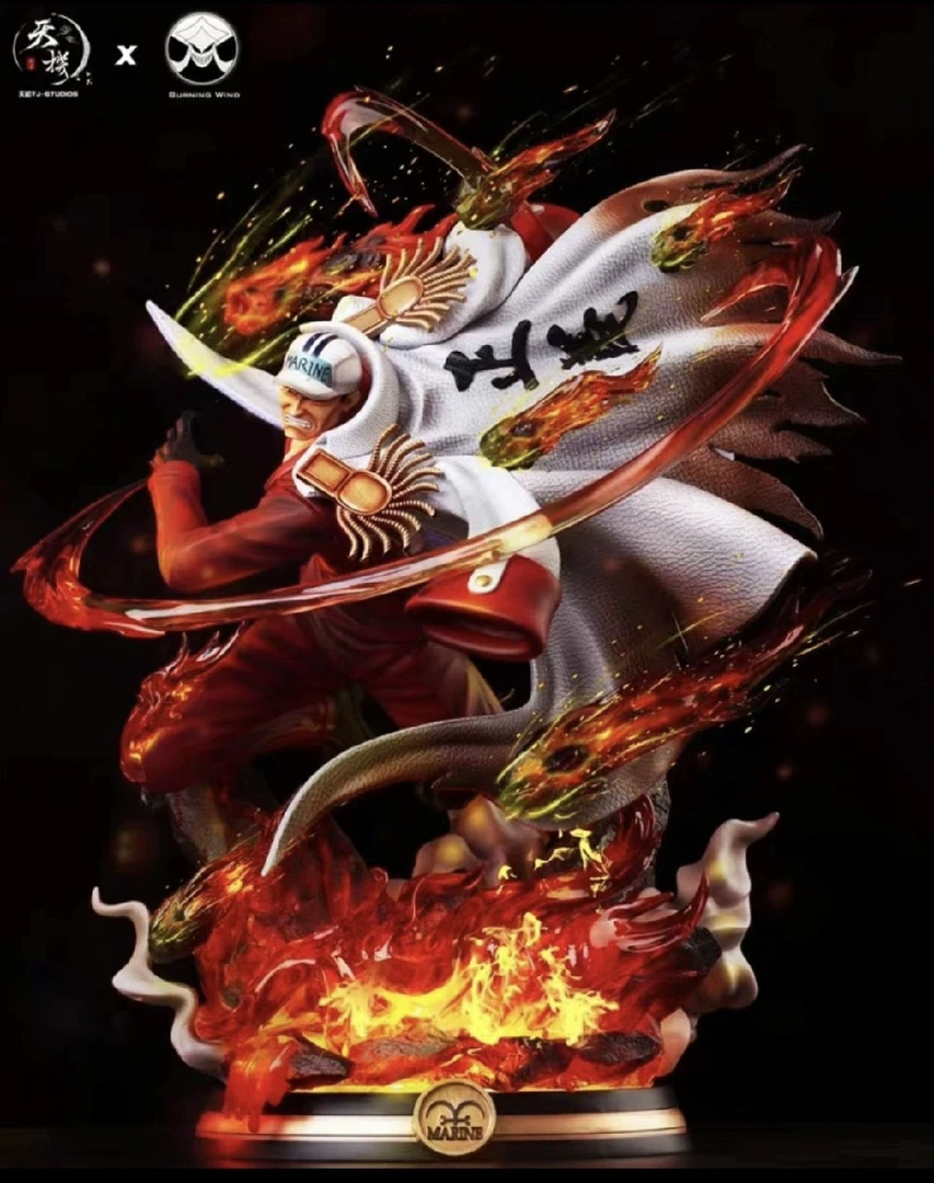 【云顶模玩】预定卡 天机燃风三大将 赤犬 超大发光树脂雕像