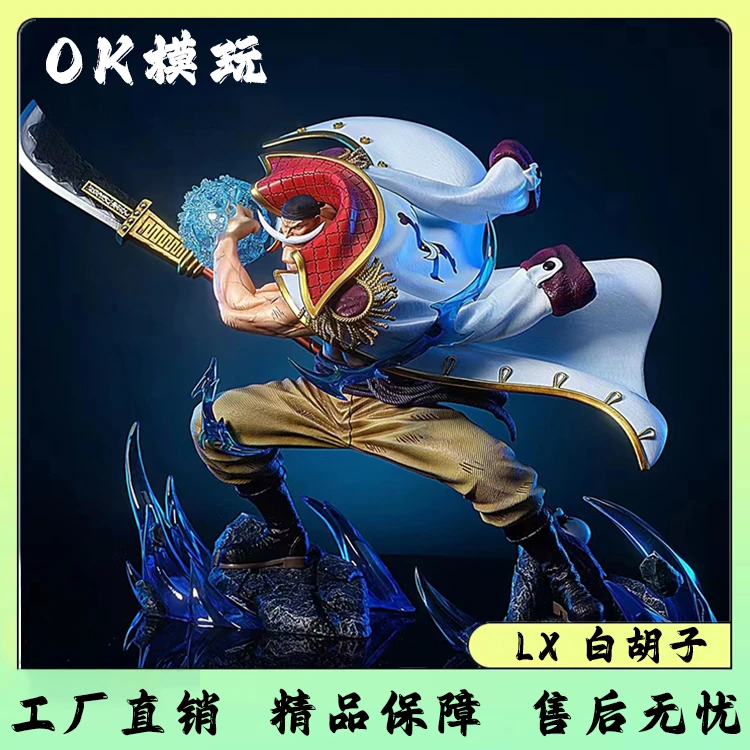 【云顶模玩】现货海贼王 新世界四皇 LX白胡子手办 GK树脂手
