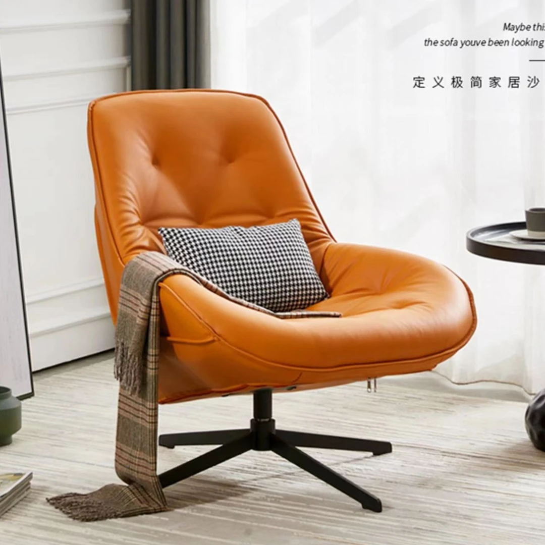 汇富仟北欧单人旋转懒人沙发椅现代简约小户型客厅卧室阳台休闲椅