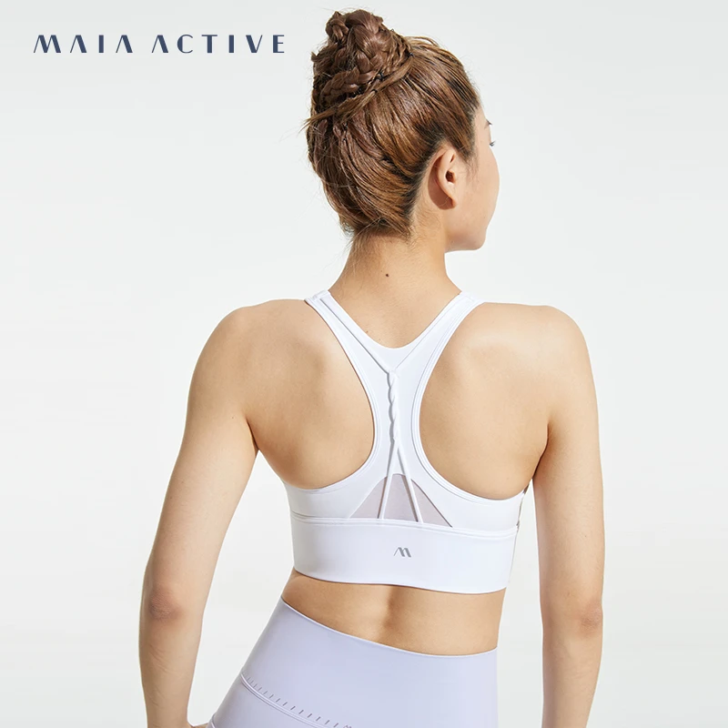 达人专享MAIAACTIVE 交叉美背中强度运动健身内衣 222BR028