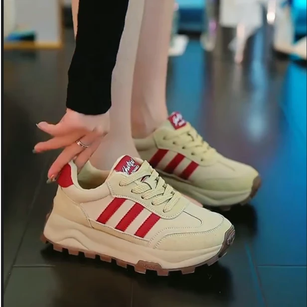 新款美拉德时尚百搭阿甘鞋老爹鞋女（陈）