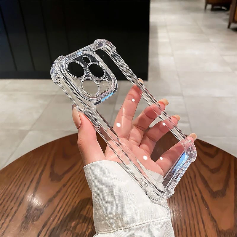 不发黄气囊苹果13手机壳iPhone14promax透明全包12硅胶11保护套xr